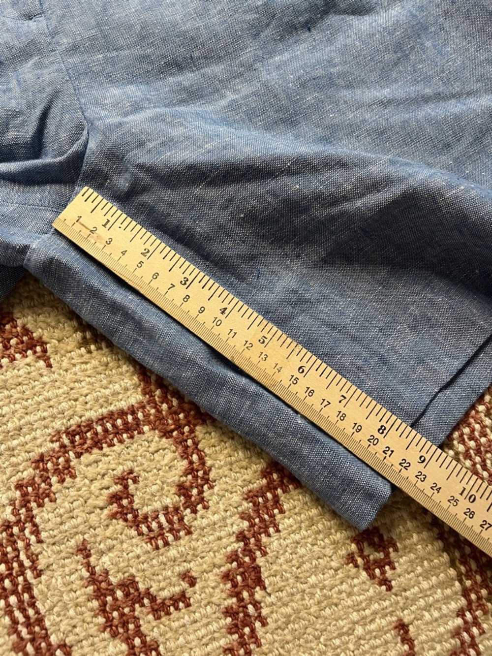 NWT Boden Kensington Linen Blue Shorts Size 14 - Picture 5 of 8